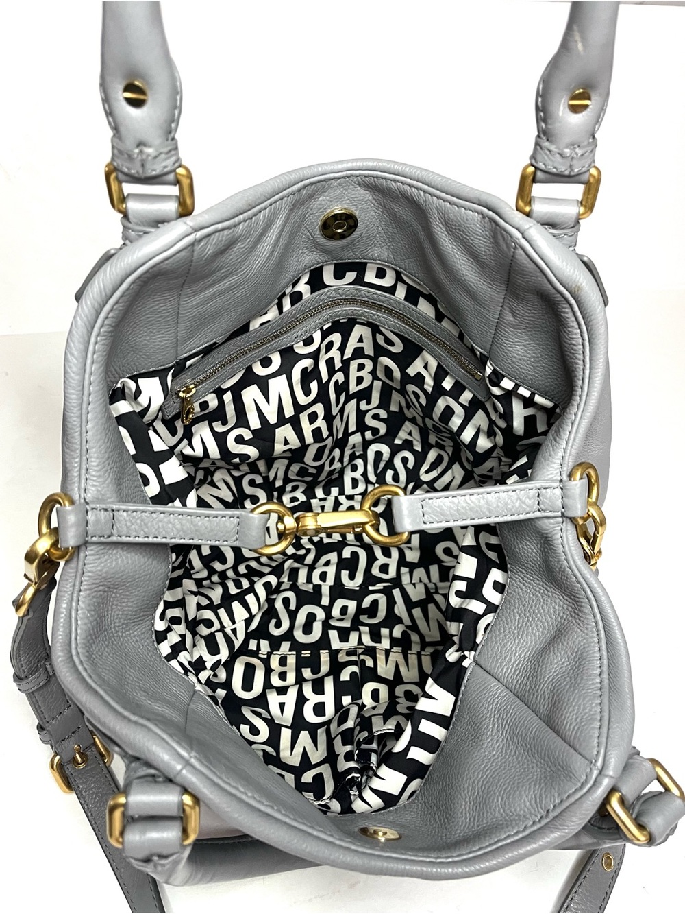 Marc by Marc Jacobs Classic Q Francesca Tote in Gray Leather - Picture 10 of 13